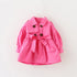 Double-breasted button trench coat belt trench coat skirt - ROUTINE FASHION
